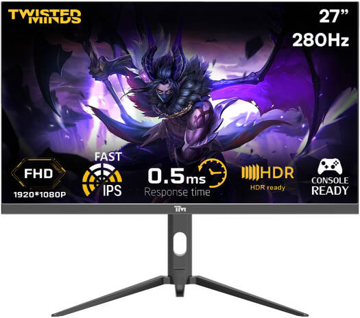 Twisted Minds TM27FHD280IPS Supreme Series Gaming Monitor, 27 Twisted Minds TM27FHD280IPS Supreme Series Gaming Monitor, 27